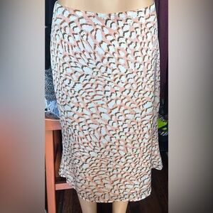 Le Lis Print Midi Skirt